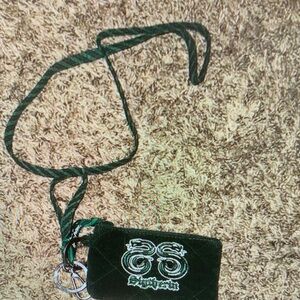 Vera Bradley Green Key & Card Holder